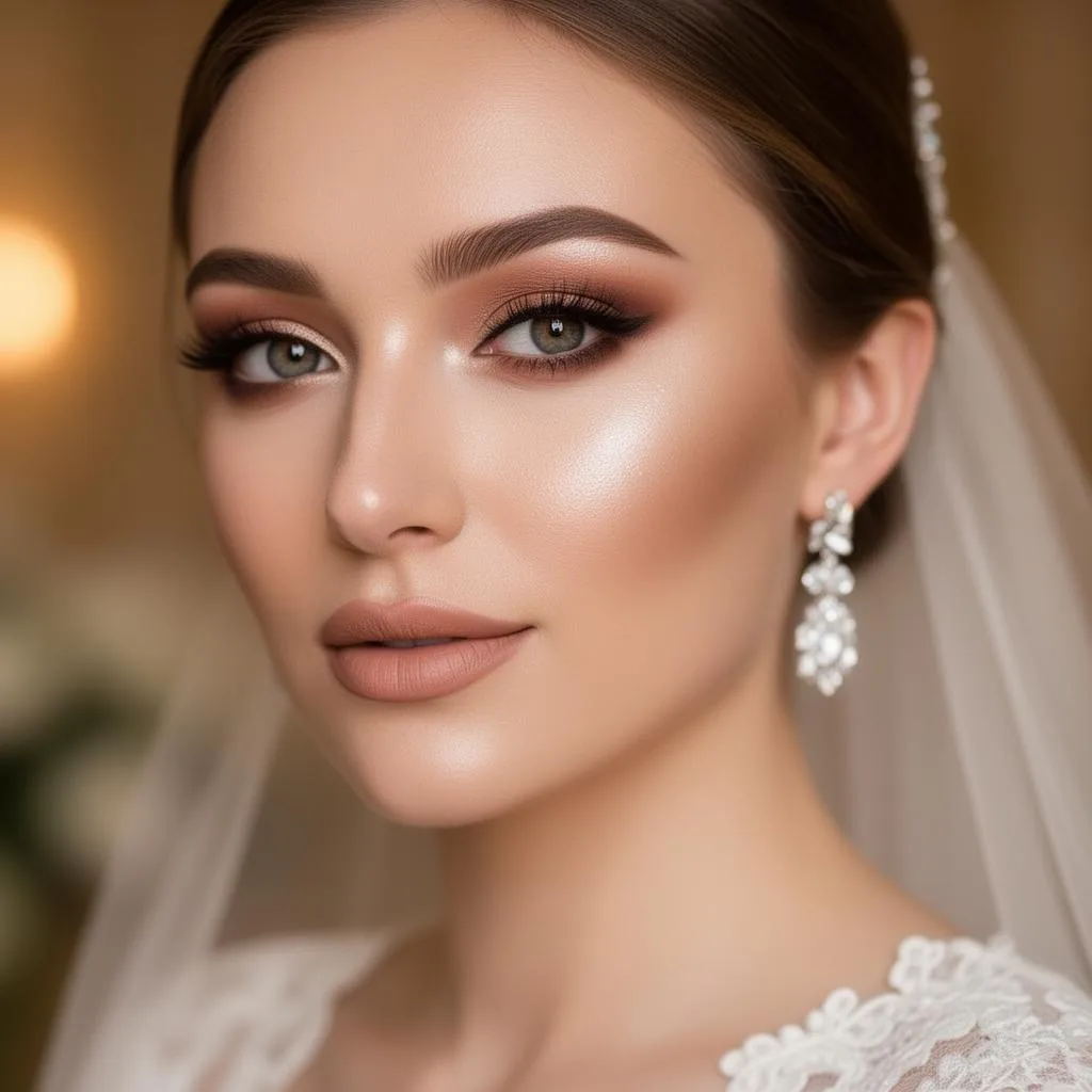 Bridal soft glam makeup, Sunshine Coast